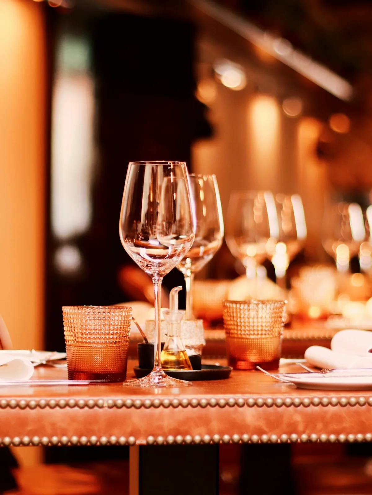A set restaurant table ready for guests